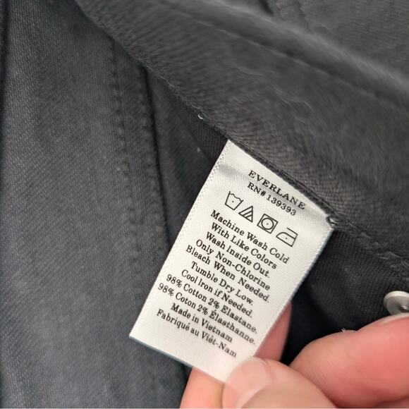 Everlane Women's The Mid Rise Ankle Skinny Jeans Stretch Zip Fly Black Size 28 - Picture 6 of 15